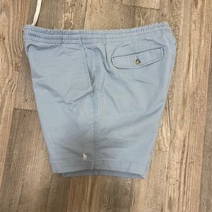 POLO Ralph Lauren shorts light blue with with logo size Large.